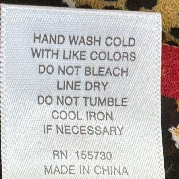 Rose & Olive Floral Colorful Button Up 3/4 Sleeve Relaxed Blouse/Top Size 1X - Picture 9 of 10